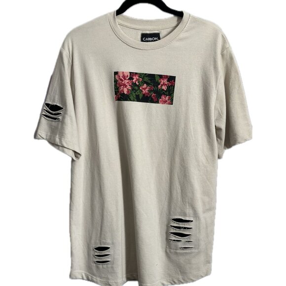 Carbon Other - Men's Distressed Carbon Flower T-Shirt